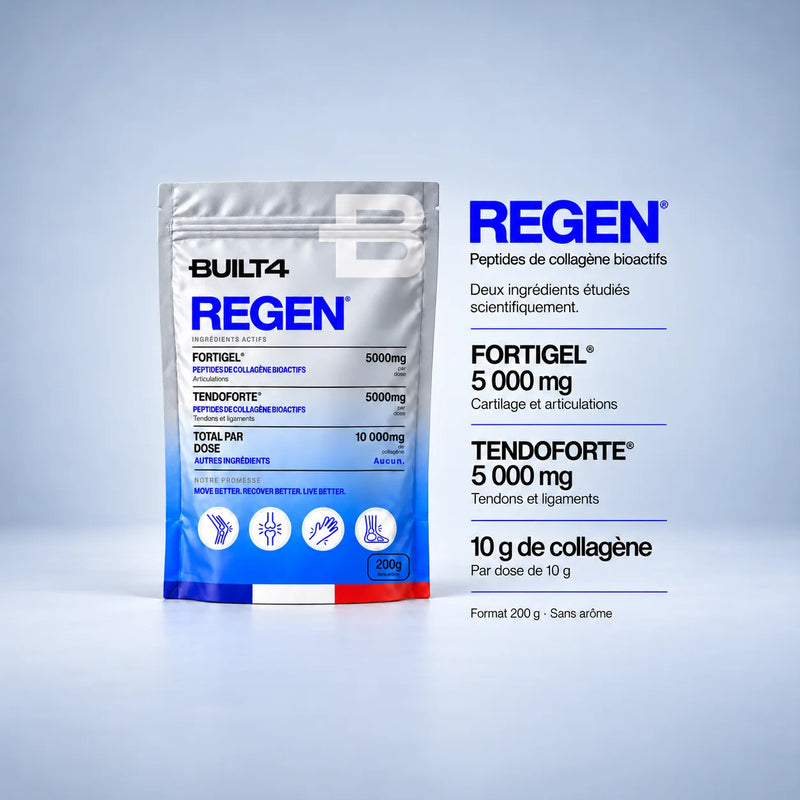Built4 REGEN – Peptides de Collagène Fortigel® + Tendoforte® – 200 g