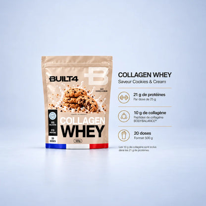 BUILT4 WHEY & COLLAGÈNE 500g